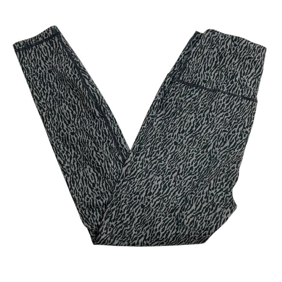 Varley Century Leggings 2.0 25" in Textured Grain Print Grey Black Small - Picture 2 of 6